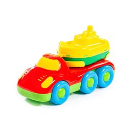 Дружок, автомобиль для перевозки кораблика + кораблик Буксир