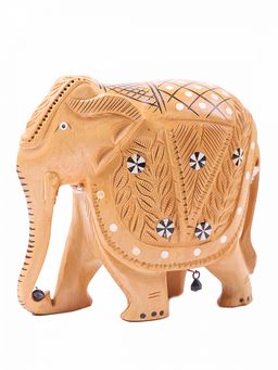 Статуэтка Слон резной хобот вниз5 № Стк75/5 - Ганг фото 2