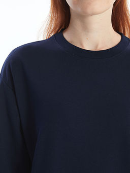 Bisiklet Yaka Kad?n Sweatshirt Elbise