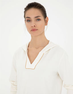 Ekru Regular Fit Sweatshirt - Pierre cardin фото 2