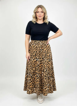 Юбка клёш UB16106LEO16