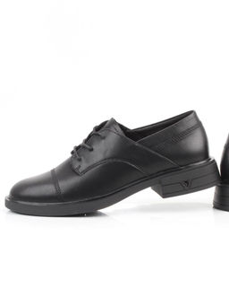 03-M47-68 BLACK Полуботинки женские (натуральная кожа)