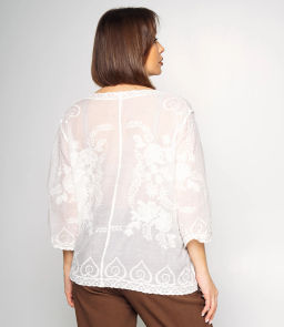 Блуза #КТ34 (5), белый - Dommod фото 3