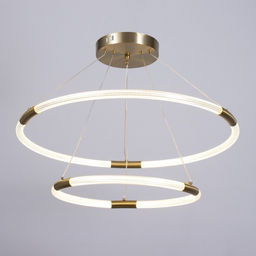 Светильник «Рингас» 2хLED 68 Вт 3000-6000К золото 57×57×120 см BayerLux