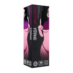 Падающая башня для пар Правда/наказание, с фантами, 54 бруска, 18+