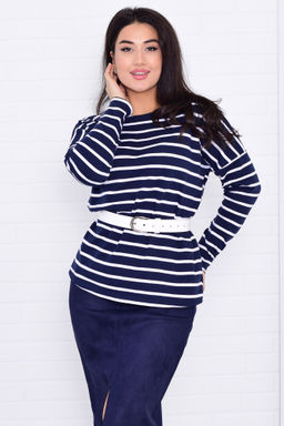 *Джемпер тельняшка женский Ф-3-039 - Новое кимоно фото 3