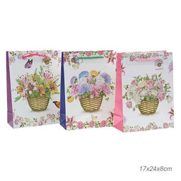 Цена за 12 шт. Пакет подарочный 17х24х8 / 161-1 /уп 12/600/1200/ микс - Галеонтрейд фото 3