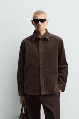 RELAXED FIT CORDUROY SHIRT - Zara фото 2