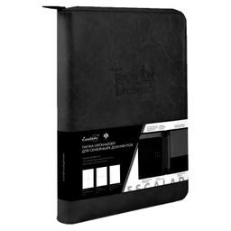 Папка-органайзер для документов, А4+, арт. 52908/ 5 ЛИНКОЛЬН ЧЁРНЫЙ