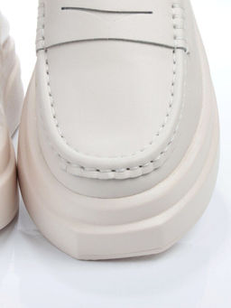 03-PDE31-1 BEIGE Лоферы женские (натуральная кожа)