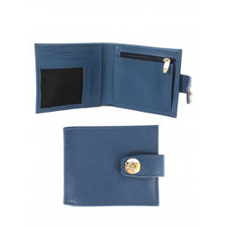 Портмоне мужское Croco-ПР-908 натуральная кожа 3 отд, 3 карм, синий бергамо (47) 265138