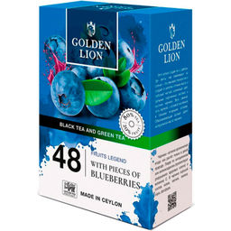 Golden Lion Фрук Лег. 48 черный+зеленый Черника 90г