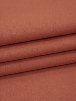 Вареный (стираный) хлопок цв.Терракотовый, ш.2.5м, хлопок-100%, 105гр/м.кв - Купава фото 2