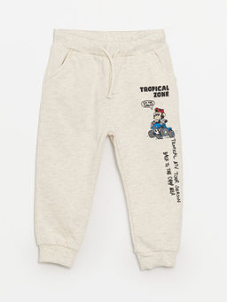 Beli Lastikli Nostaljik Maymun Bask?l? Erkek Bebek E?ofman Alt