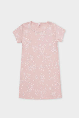 К 1156/дымчатая роза,зайчата сорочка ночная для дев