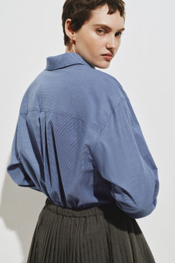 Camisa oversize en popelina de algod?n - H&m фото 7