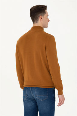 U. S. Polo Assn Мужской базовый свитер кокосового цвета - U.s. polo assn фото 5