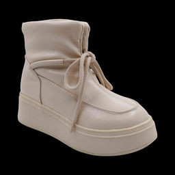 Ботинки на меху D320-12 бежевые