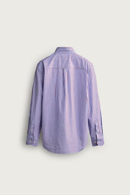 CAMISA REGULAR FIT RAYAS CONTRASTE / Rayas - Zara фото 8
