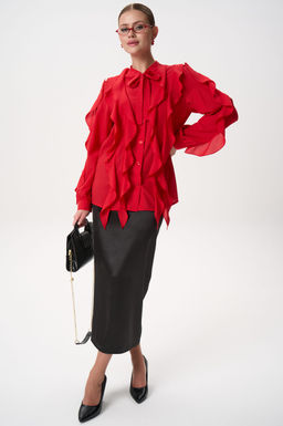 Рубашка Кристл (красный) - Эльза фото 9