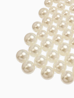 Колье-чокер жемчуг Богема. Россыпь, белое, d=8/10/12