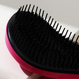 Массажная расчёска волна Beauty Fox, розовая