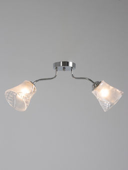 Люстра 12275/2CR, 2×40 Вт, E27, 62×18×20 см