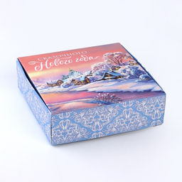 Подарочная коробка новогодняя складная Зимняя сказка, 16.5 х 16.5 х 5 см - Дарите счастье фото 3