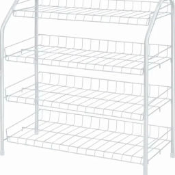 Этажерка для обуви 3 полки 460*280*525 матовый белый ЭТ4/МБ