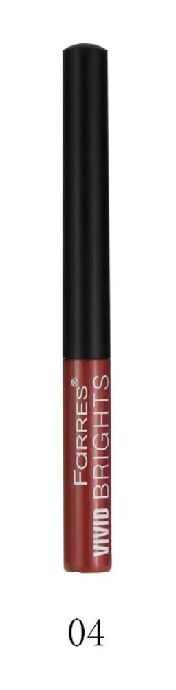 FARRES /8017-04/ Подводка для глаз ЦВЕТНАЯ "Vivid Brights" (Терракот). (6)
