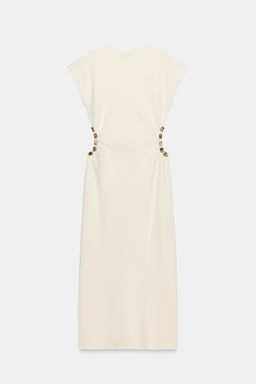 VESTIDO PUNTO CUT OUT BOLAS / Crudo - Zara фото 7