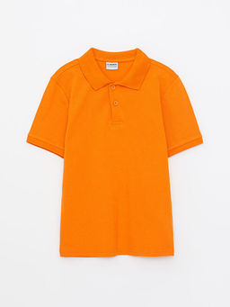 Polo Yaka Basic K?sa Kollu Pamuklu Erkek ?ocuk Ti??rt