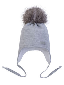 Шапка детская светло-серый меланж Ш-088 (48)