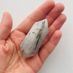 Кристалл двухконечный Кварц с включ. Турмалина Волос Венеры - Радуга самоцветов фото 2