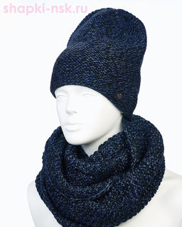 55335-1 Комплект женский (колпак+снуд) (56-58) - Static фото 15