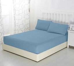 Трикотажная простыня на резинке (деним) 200*200 см. хлопок 100% - Лен поволжья фото 2