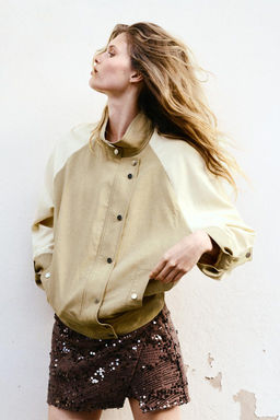 COMBINED QUILTED JACKET - Zara фото 3