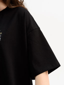 94% хлопок Футболка женская Оверсайз.Шик - Оптима фото 6