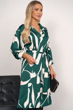 Платье Даная (зеленый/белый) Р11-1235/5 - Николь фото 4