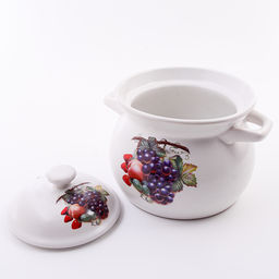 7435-1 Кастрюля с крышкой 1,8 л керамика рис/ягоды MB (х8) - Mayer&boch фото 2