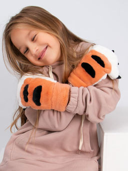 Варежки детские меховые Kim Lin  фото 5