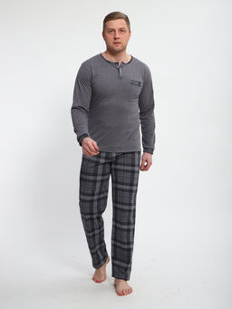 КД28 Пижама мужская (серый)