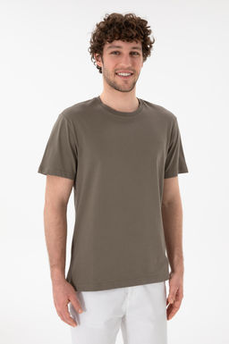 Erkek Regular Fit Bisiklet Yaka Vizon Basic Ti__rt Sepette S_rpriz _ndirim - U.s. polo assn фото 2