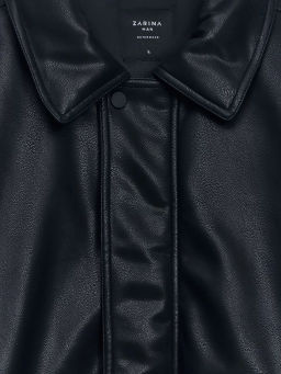 Утепленный бомбер из экокожи / Zarina  фото 3