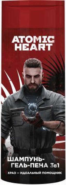 Atomic Heart для мужчин Шампунь-гель-пена увлажняющий 3в1 (400мл).6 /98048/