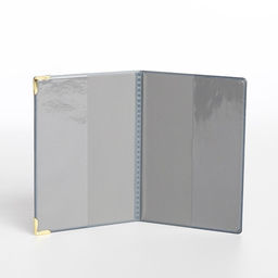 Цена за 2 шт. Обложка для паспорта, пвх, 9.5×0.5×13.5 см, чёрный