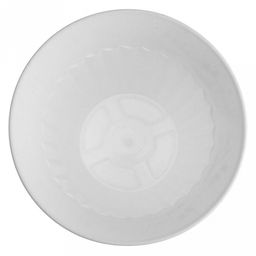 Кашпо для цветов пластмассовое Дубок 1,2л, д17см, h13см, с поддоном, полипропилен, белый (Россия) - Домашняя мода фото 3