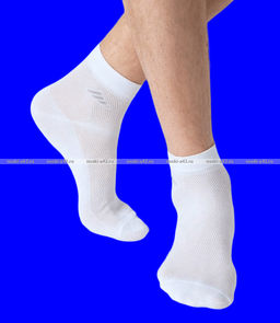 Цена за 10 пар. ЮстаТекс носки мужские укороченные спортивные 1с19 сетка белые