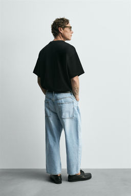 TAPERED WIDE-LEG JEANS - Zara фото 3