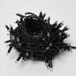 ULD-S1000-120/DBA MULTI IP67 Гирлянда светодиодная с контроллером, 10м. 120 светодиодов. Разноцветный свет. Провод черный. ТМ Uniel